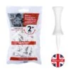 Masters Golf Plastic Graduated Tees 2" White -Golf Gear Shop 2 515 s