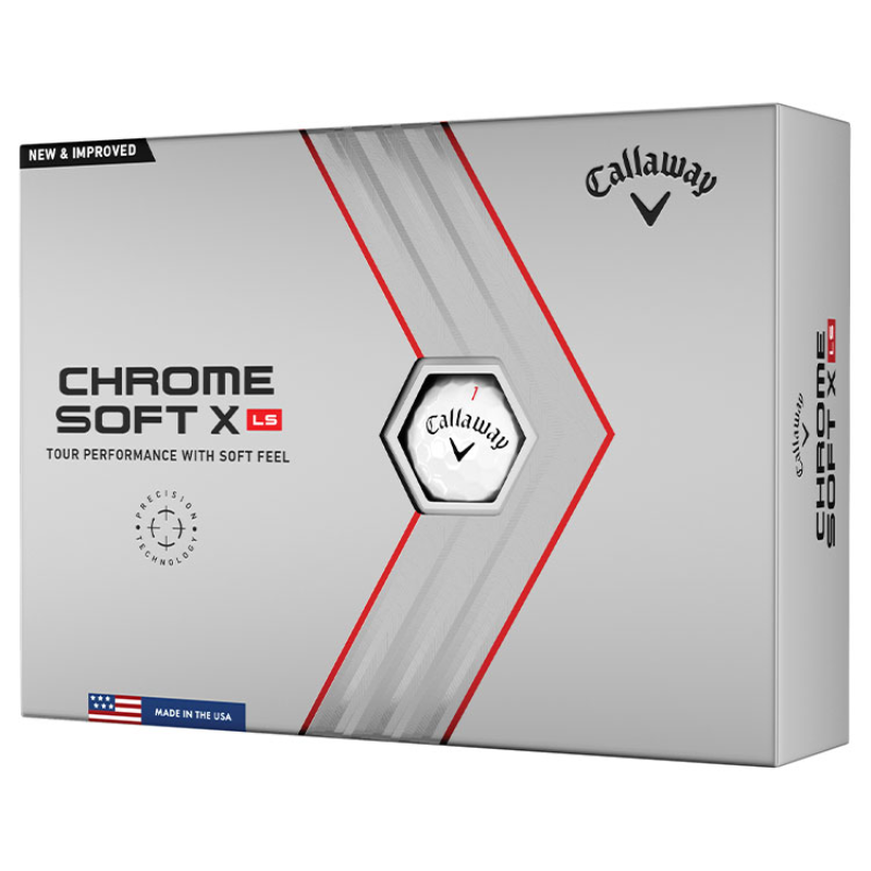 Callaway Chrome Soft X LS Golf Balls 2022 - White (12 Balls) 3 Callaway Chrome Soft X LS Golf Balls 2022 - White (12 Balls)