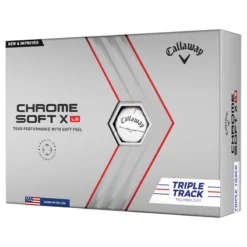 Callaway Chrome Soft X LS Triple Track Golf Balls 2022 - White (12 Balls)