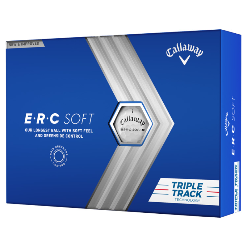 Callaway ERC Soft Triple Track Golf Balls (12 Balls) - White 3 Callaway ERC Soft Triple Track Golf Balls (12 Balls) - White