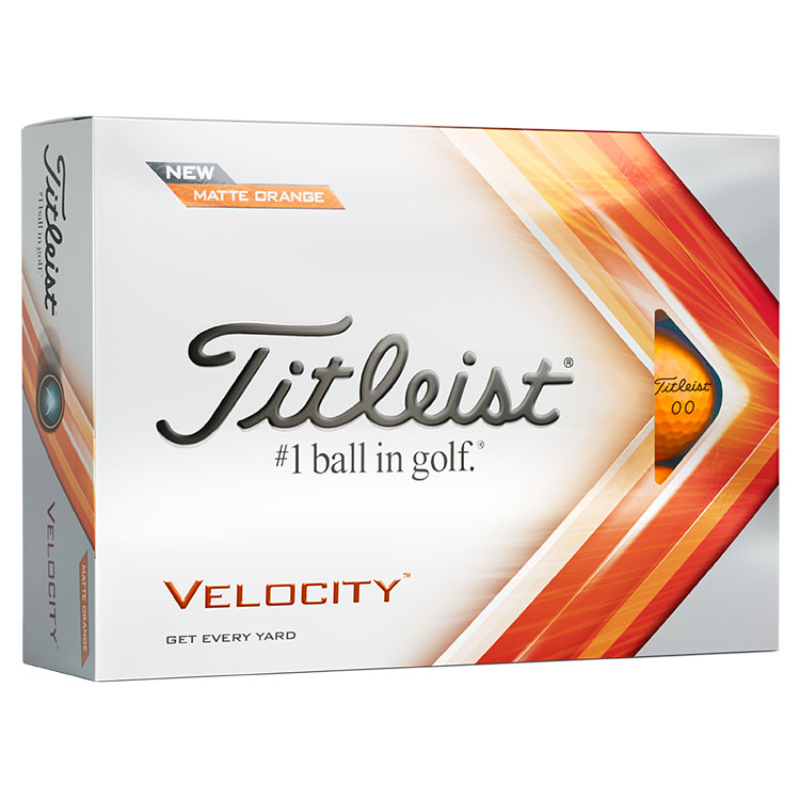 Titleist Velocity Golf Balls 2022 - Orange (12 Balls) 3 Titleist Velocity Golf Balls 2022 - Orange (12 Balls)