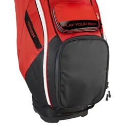 PING Traverse Golf Cart Bag - Red/Black/White -Golf Gear Shop Traverse Red Black White Bottom Pocket