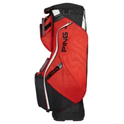 PING Traverse Golf Cart Bag - Red/Black/White -Golf Gear Shop Traverse Red Black White Side