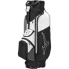 Mizuno Light Weight 7-Way Cart Bag - White/Black 1 Mizuno Light Weight 7-Way Cart Bag - White/Black -Golf Gear Shop mizuno light weight cart bag 7 way black white 1