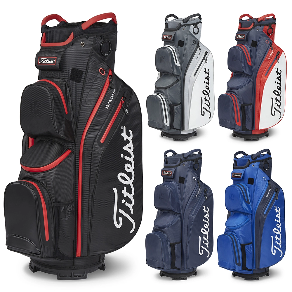 Titleist 2023 Cart 14 StaDry Golf Cart Bag - Dark Red/Grey/Black 5 Titleist 2023 Cart 14 StaDry Golf Cart Bag - Dark Red/Grey/Black - Image 3